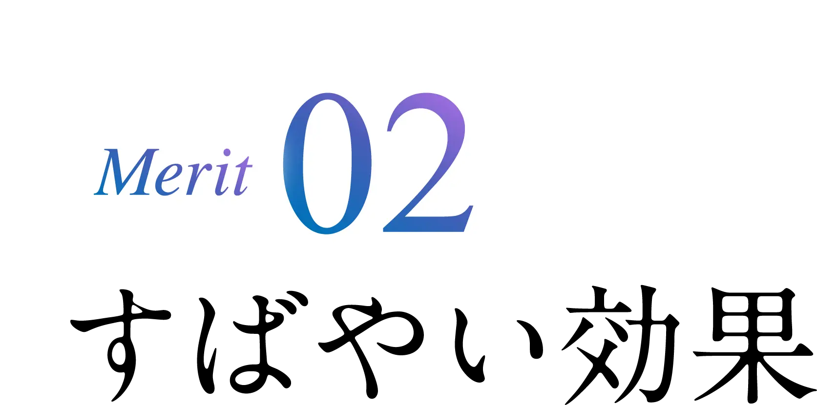 Merit02 すばやい効果