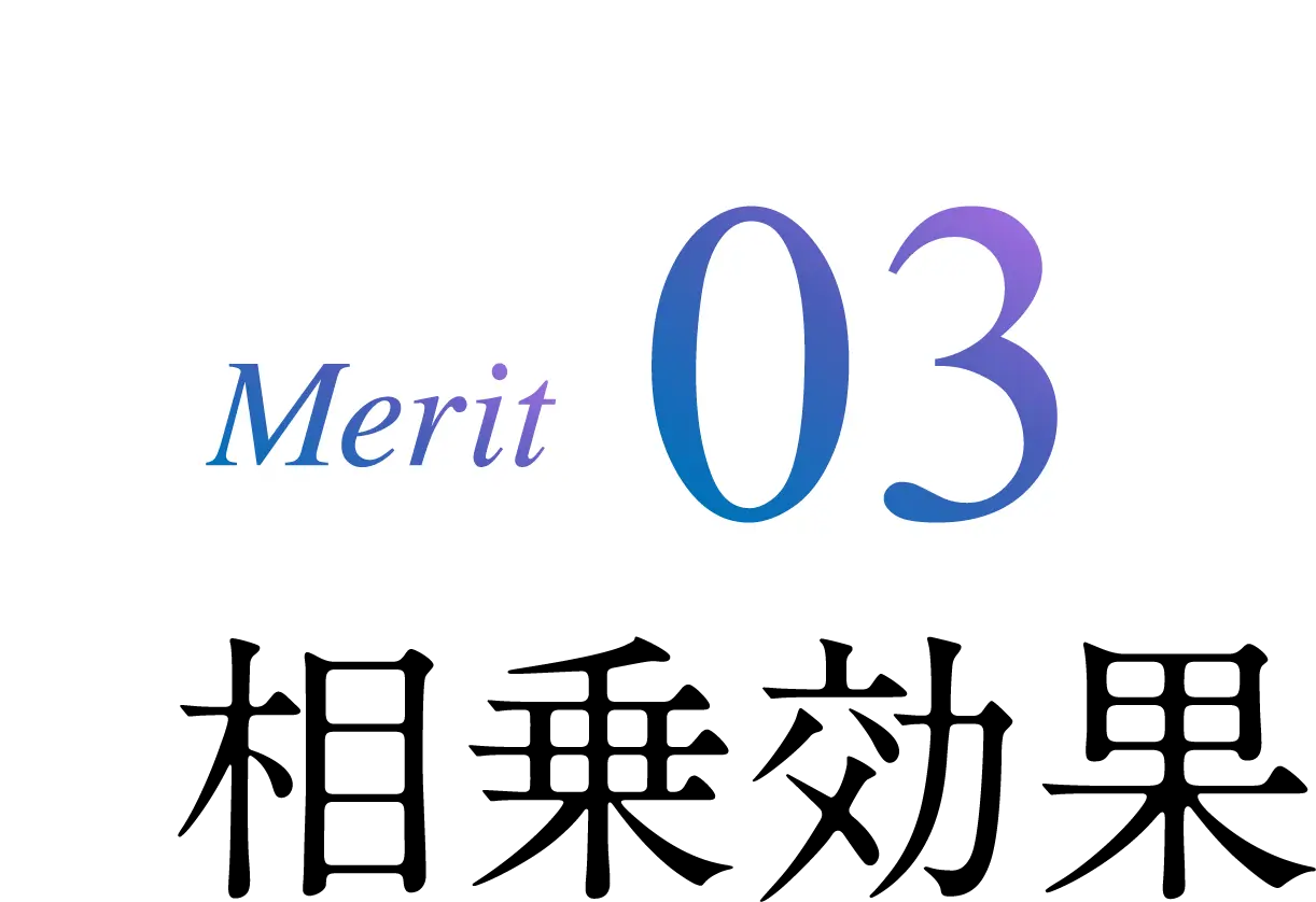 Merit03 相乗効果